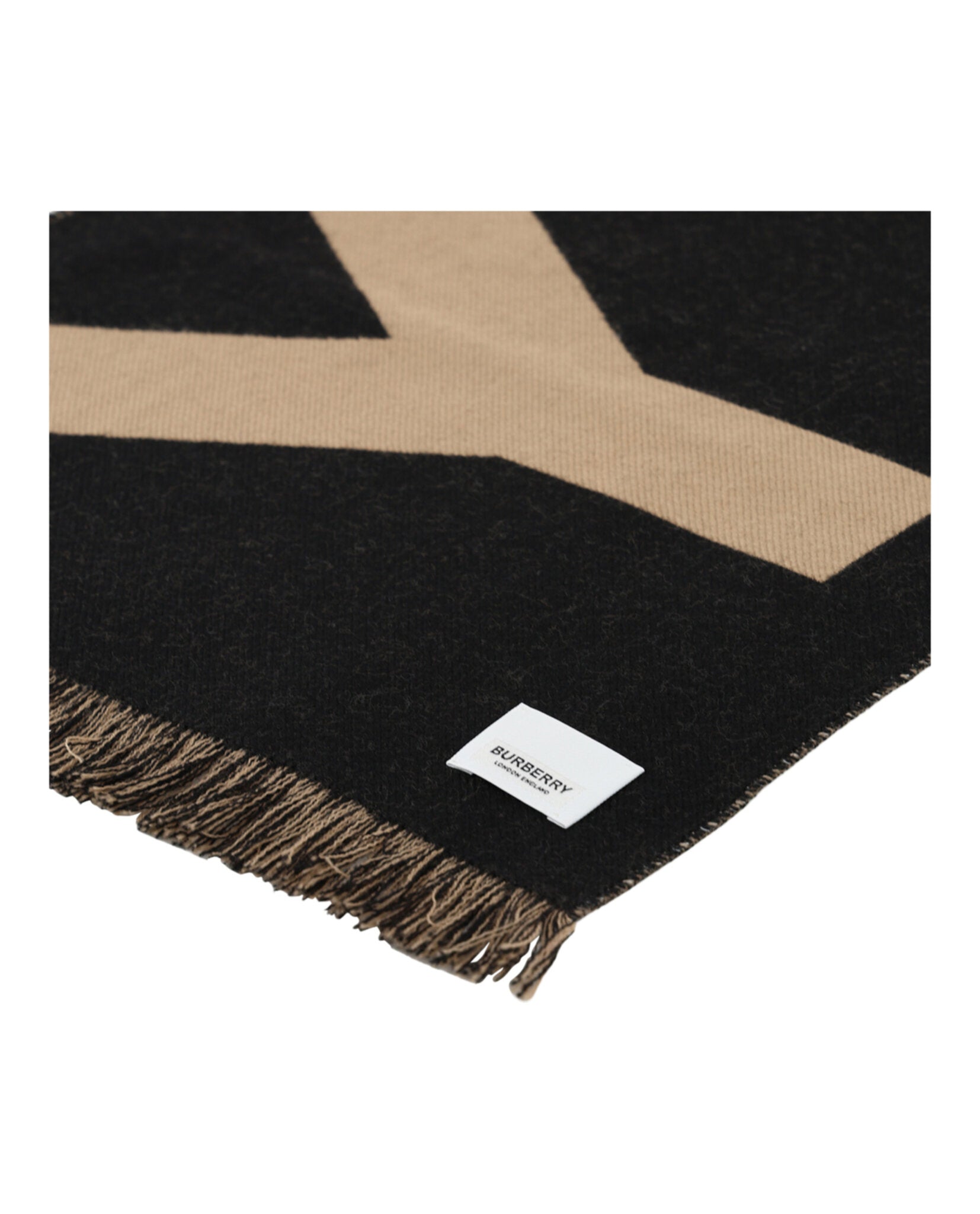Burberry Womens Logo Wool Scarf