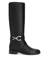 Ferragamo Gancini Knee-High Boots