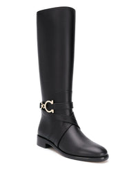 Ferragamo Gancini Knee-High Boots