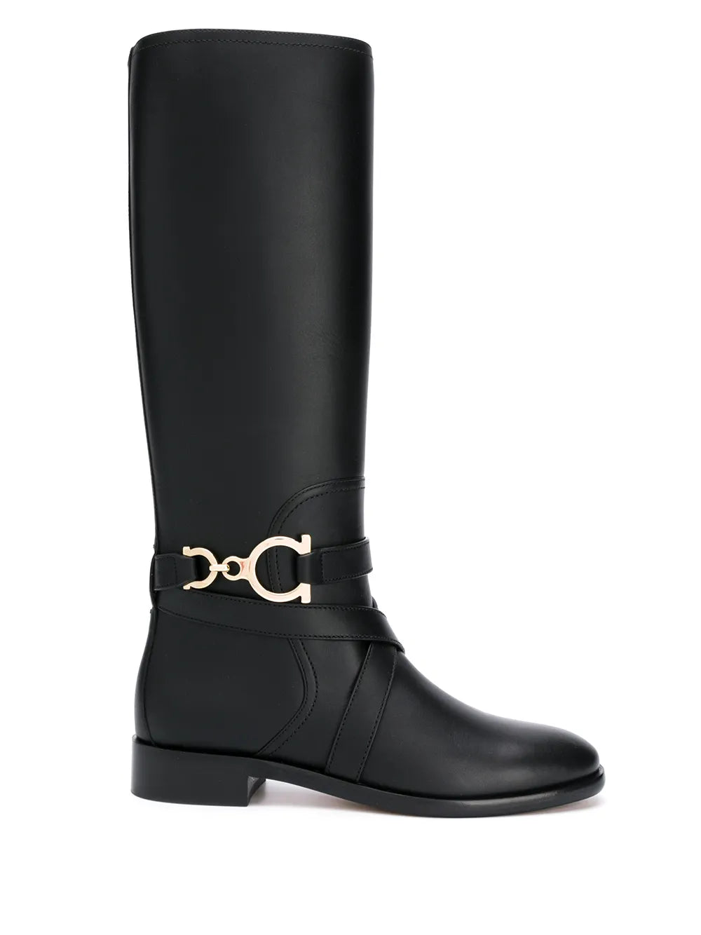 Ferragamo Gancini Knee-High Boots