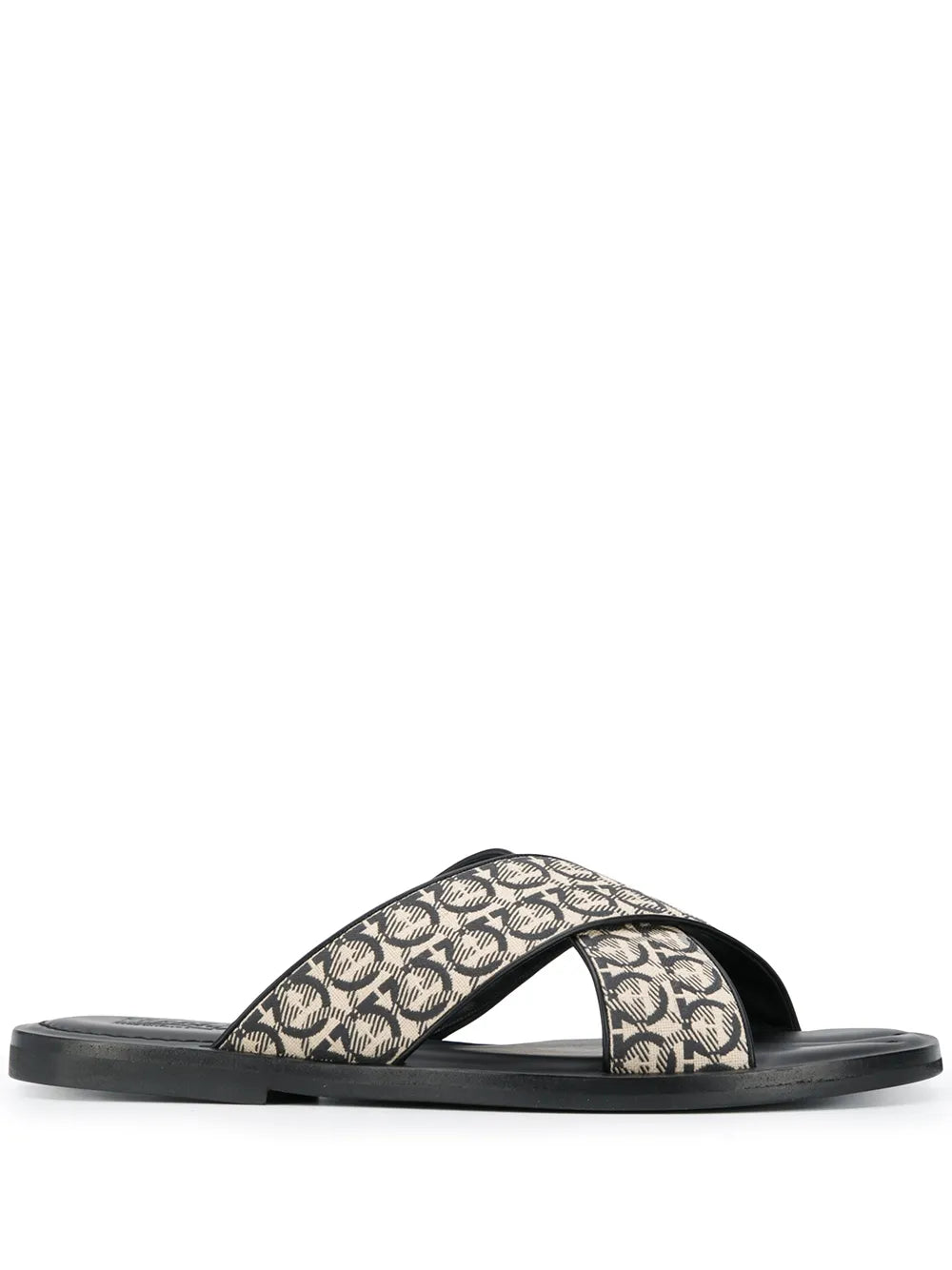 Ferragamo Gancini Printed Pool Slides