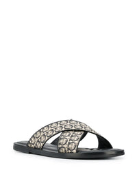 Ferragamo Gancini Printed Pool Slides
