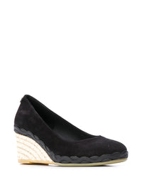 Ferragamo Capraia Espadrille Wedge Pumps