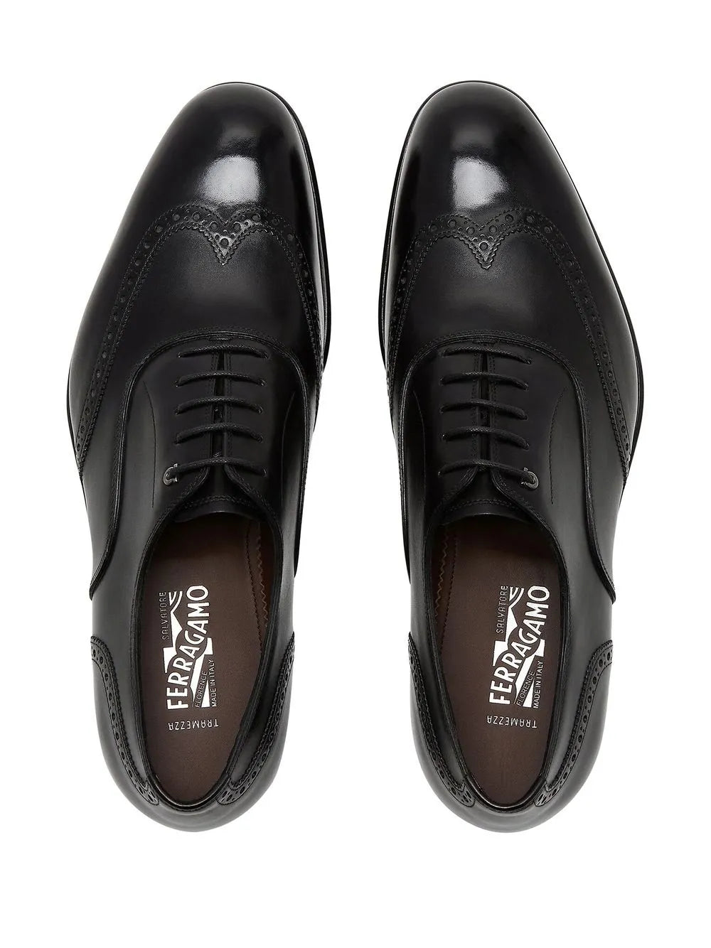 Ferragamo Gancini Leather Oxford Shoes