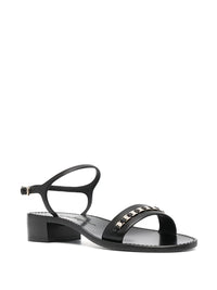 Ferragamo Tiny Vara Bow Appliqué Trim Sandals