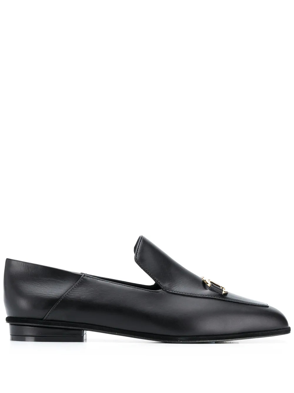 Ferragamo Square-Toe Leather Loafers
