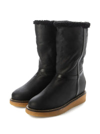 Ferragamo Shearling-Trim Boots