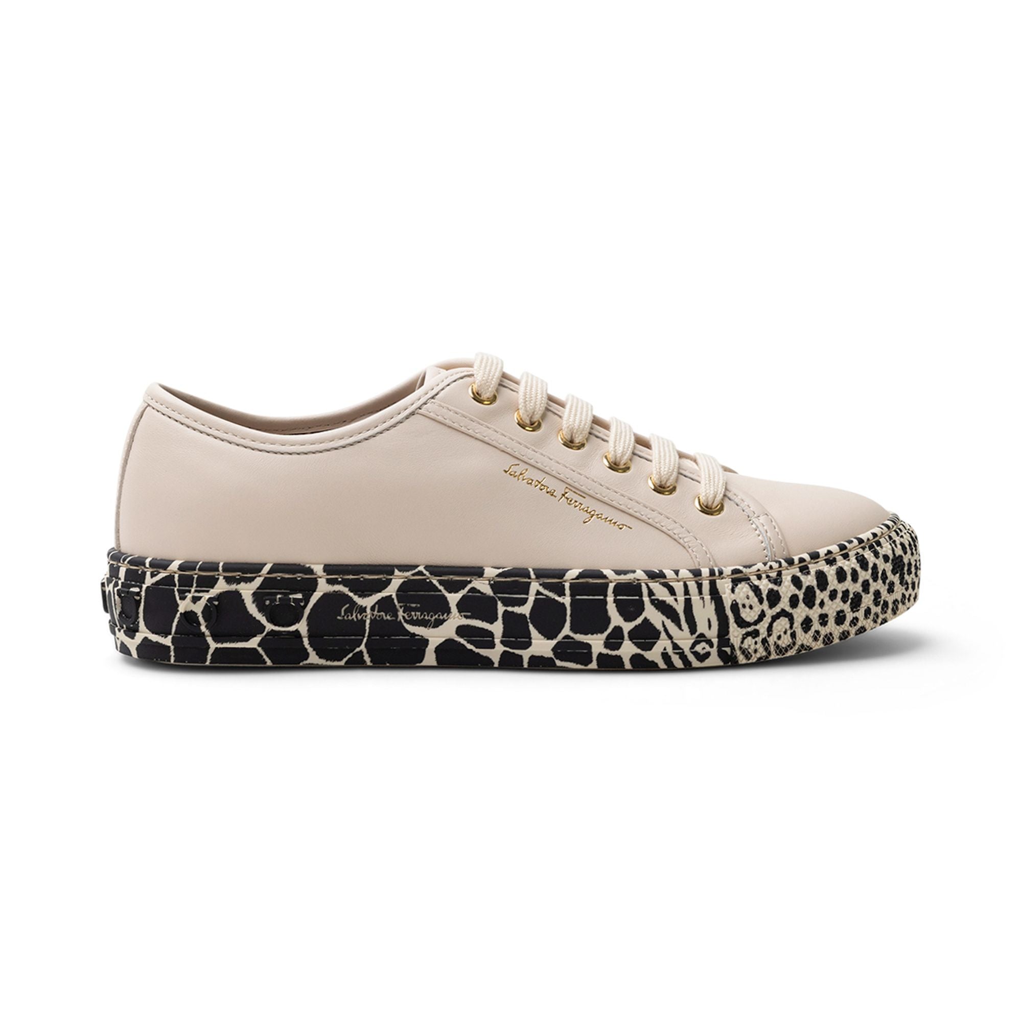 Ferragamo Gancini Printed-Sole Sneakers