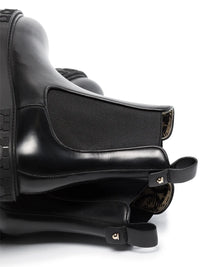 Ferragamo Gancini Logo Detail Chelsea Boots