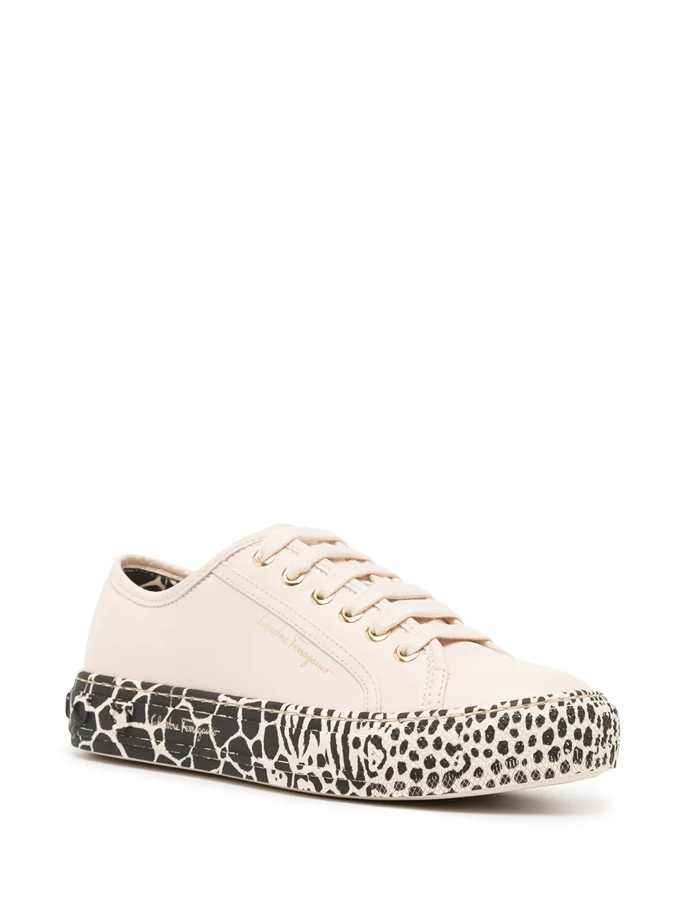 Ferragamo Gancini Printed-Sole Sneakers