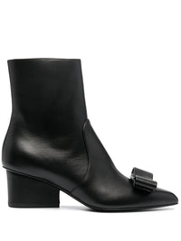 Ferragamo 55Mm Viva Bow-Detail Boots