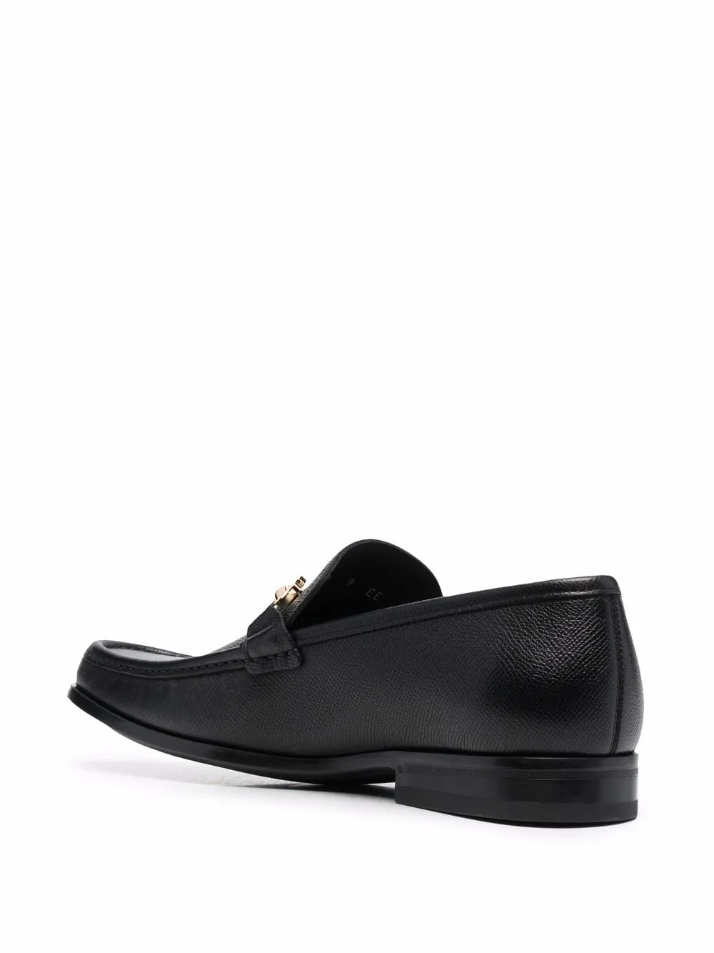 Ferragamo Gancini-Plaque Leather Loafers