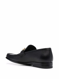 Ferragamo Gancini-Plaque Leather Loafers
