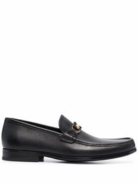 Ferragamo Gancini-Plaque Leather Loafers