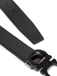 Ferragamo Gancini Embossed Leather Belt