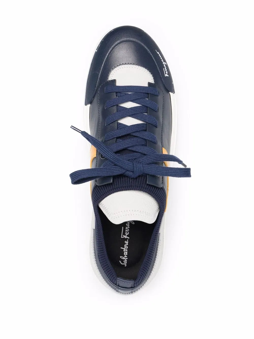Ferragamo Logo-Print Lace-Up Sneakers