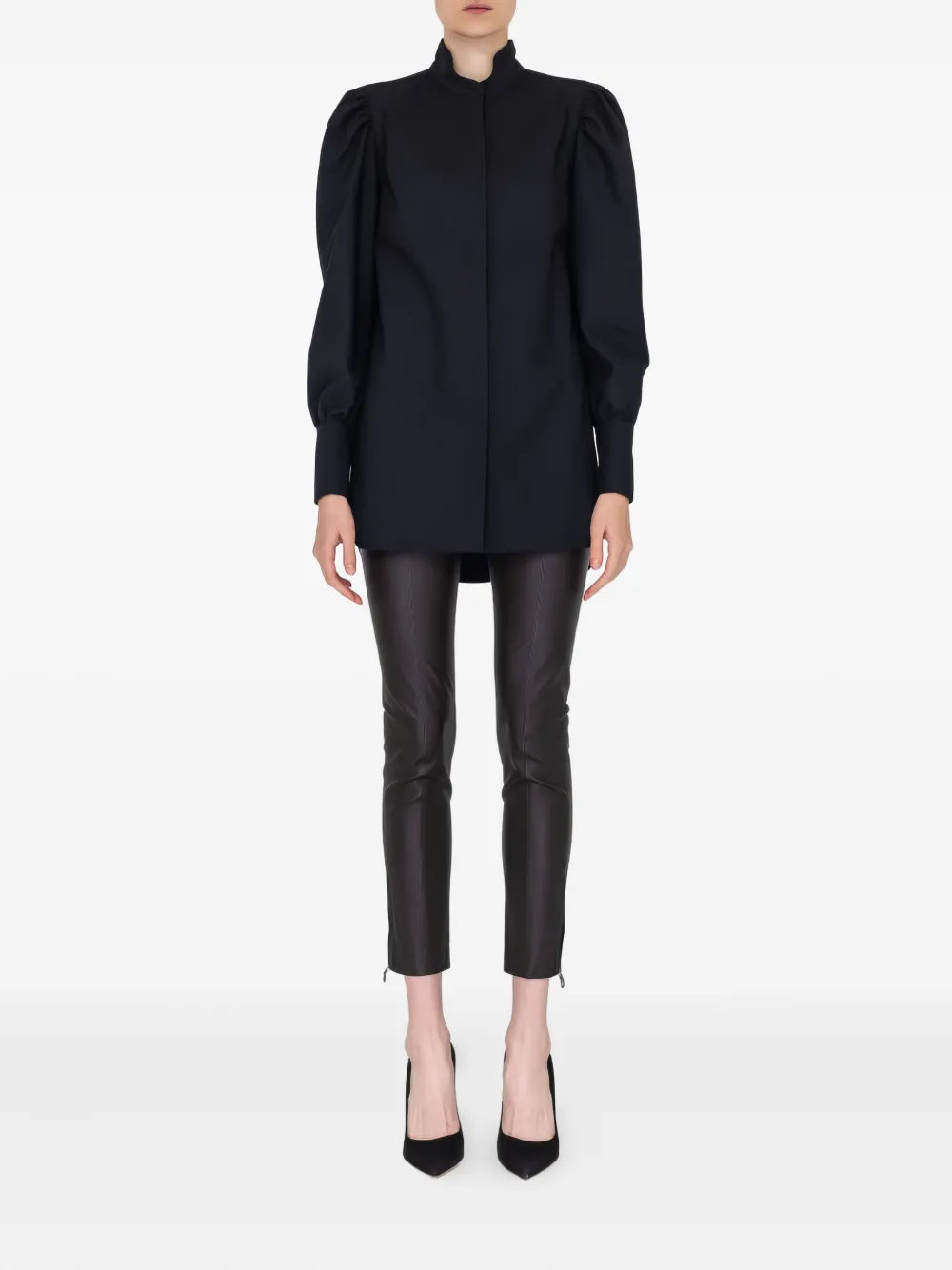 Ferragamo Leather-Trousers