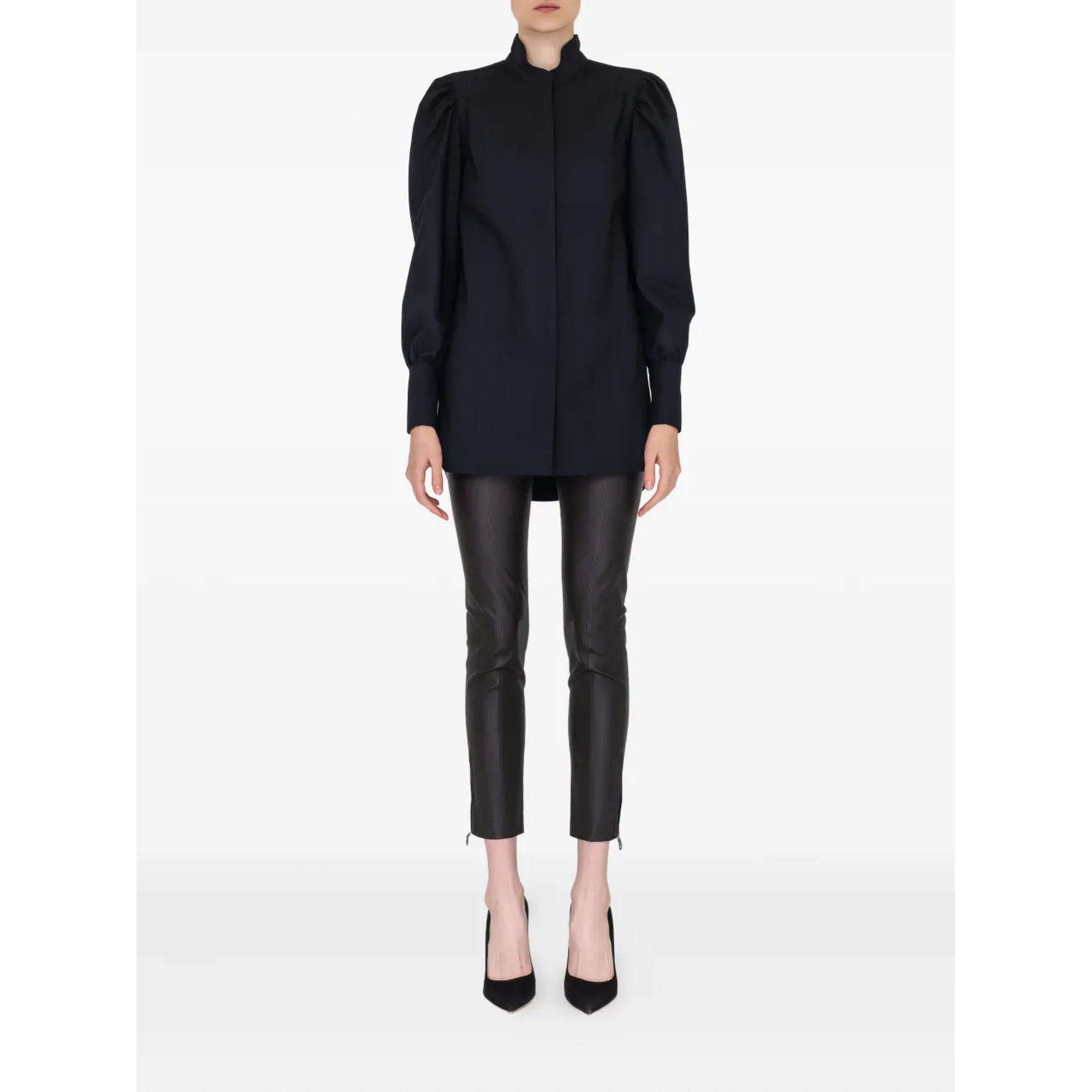 Ferragamo Leather-Trousers