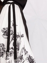 Ferragamo Pleated Silk Skirt