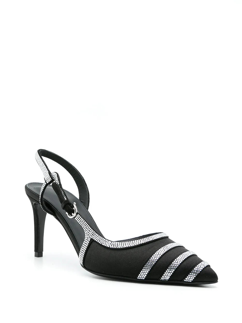 Ferragamo 85Mm Rhinestone Slingback Pumps