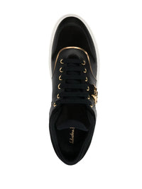 Ferragamo Borg Logo Low-Top Sneakers
