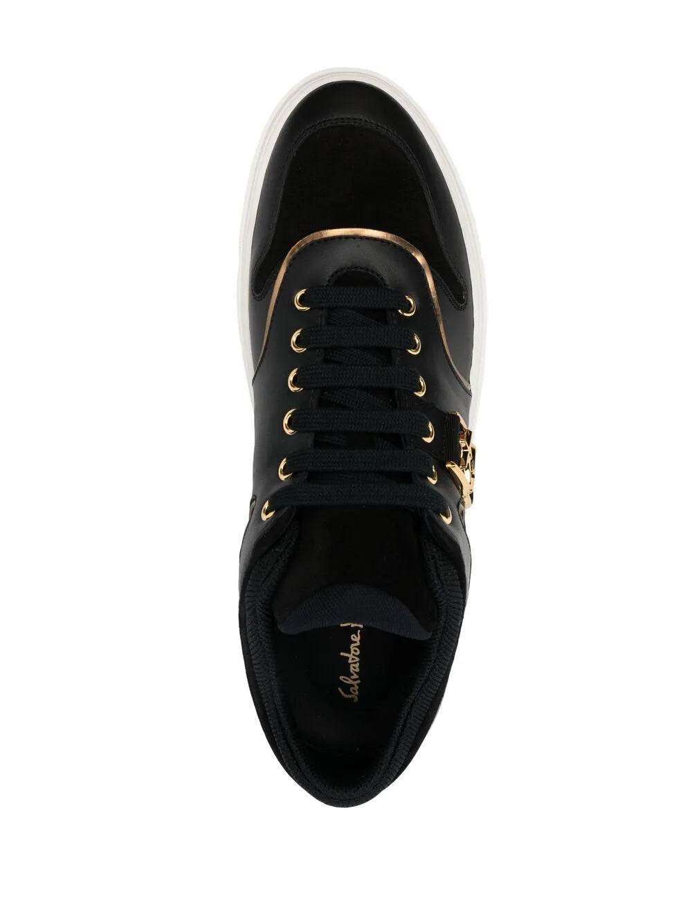 Ferragamo Borg Logo Low-Top Sneakers