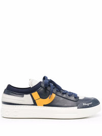 Ferragamo Logo-Print Lace-Up Sneakers