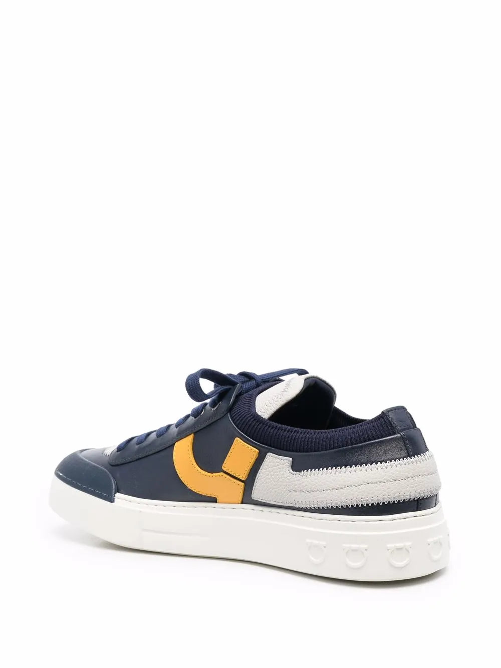 Ferragamo Logo-Print Lace-Up Sneakers