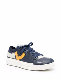 Ferragamo Logo-Print Lace-Up Sneakers