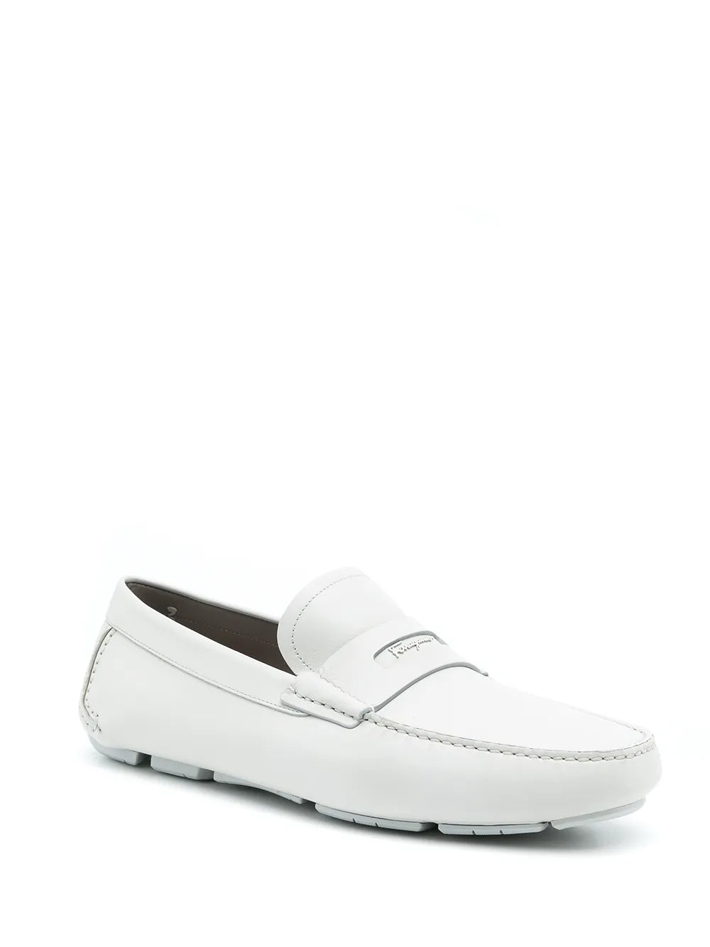 Ferragamo Penny-Slot Leather Driving Loafers
