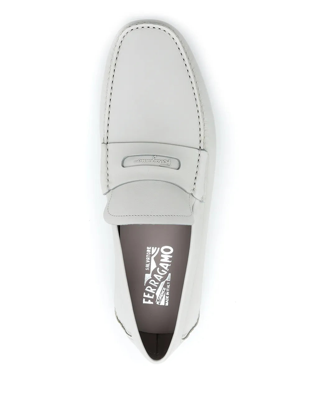Ferragamo Penny-Slot Leather Driving Loafers