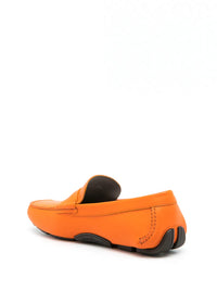 Ferragamo Penny-Slot Leather Driving Loafers