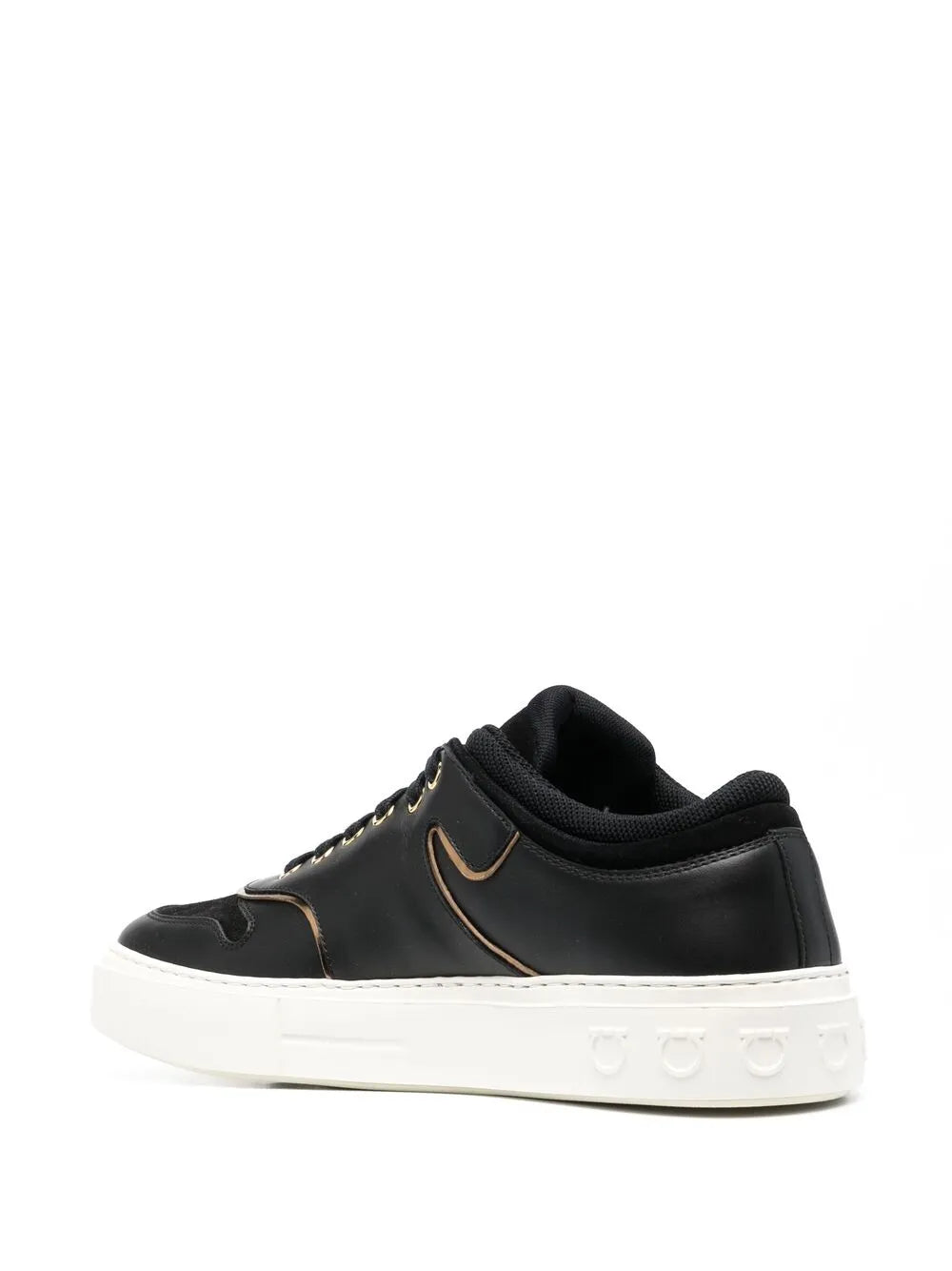 Ferragamo Borg Logo Low-Top Sneakers