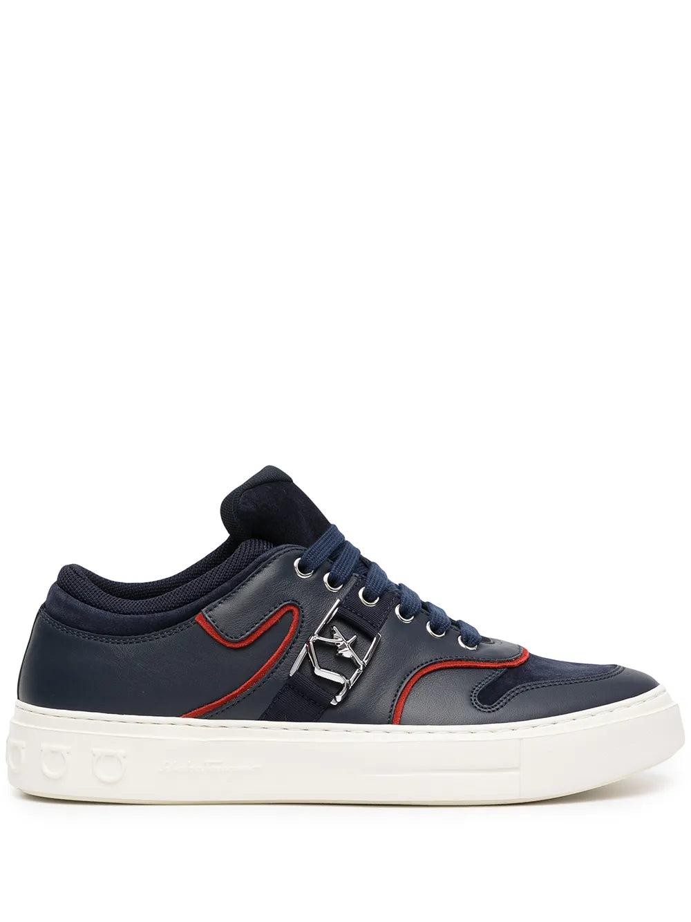 Ferragamo Borg Logo Low-Top Sneakers