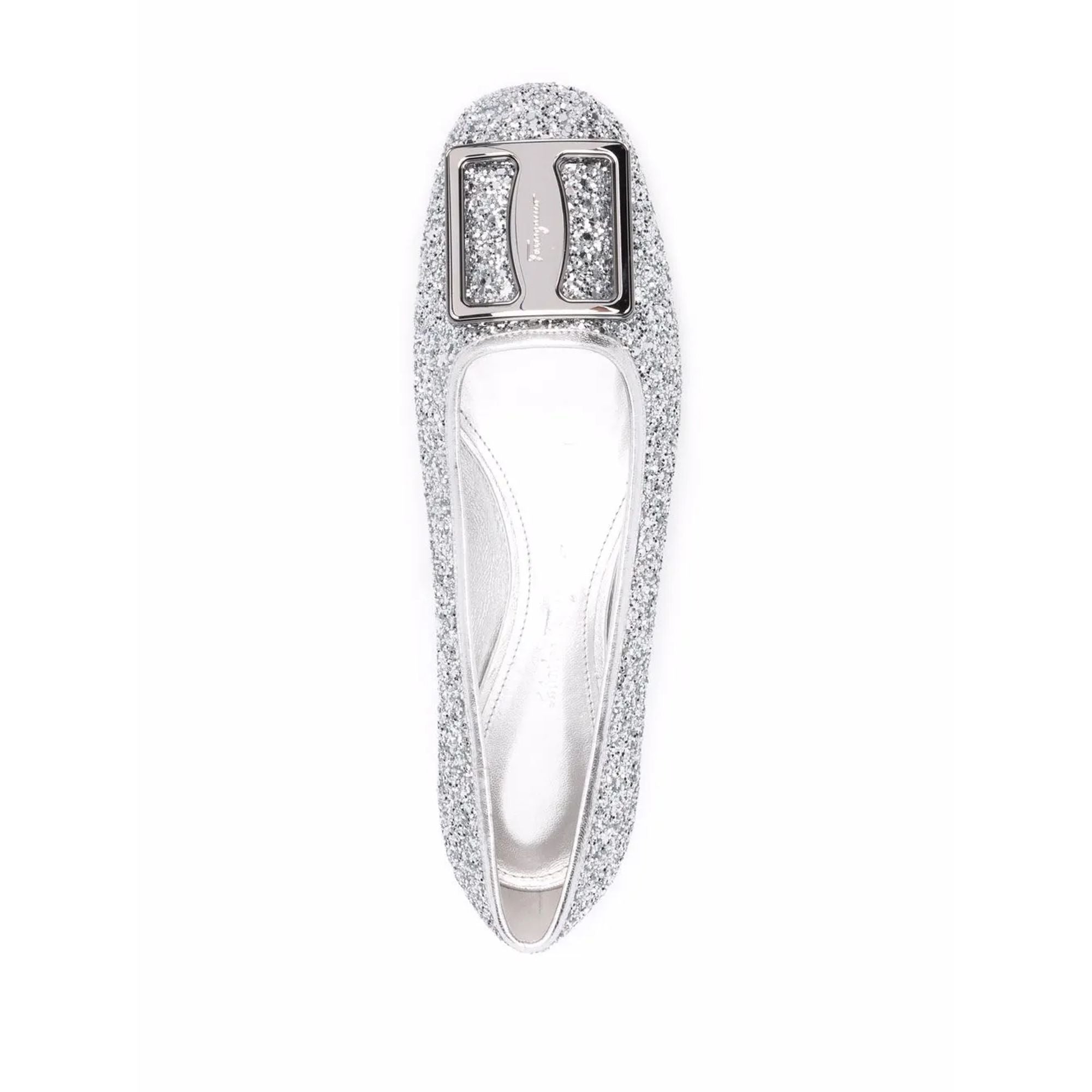 Ferragamo Logo-Plaque Ballerina Shoes
