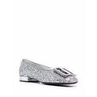 Ferragamo Logo-Plaque Ballerina Shoes
