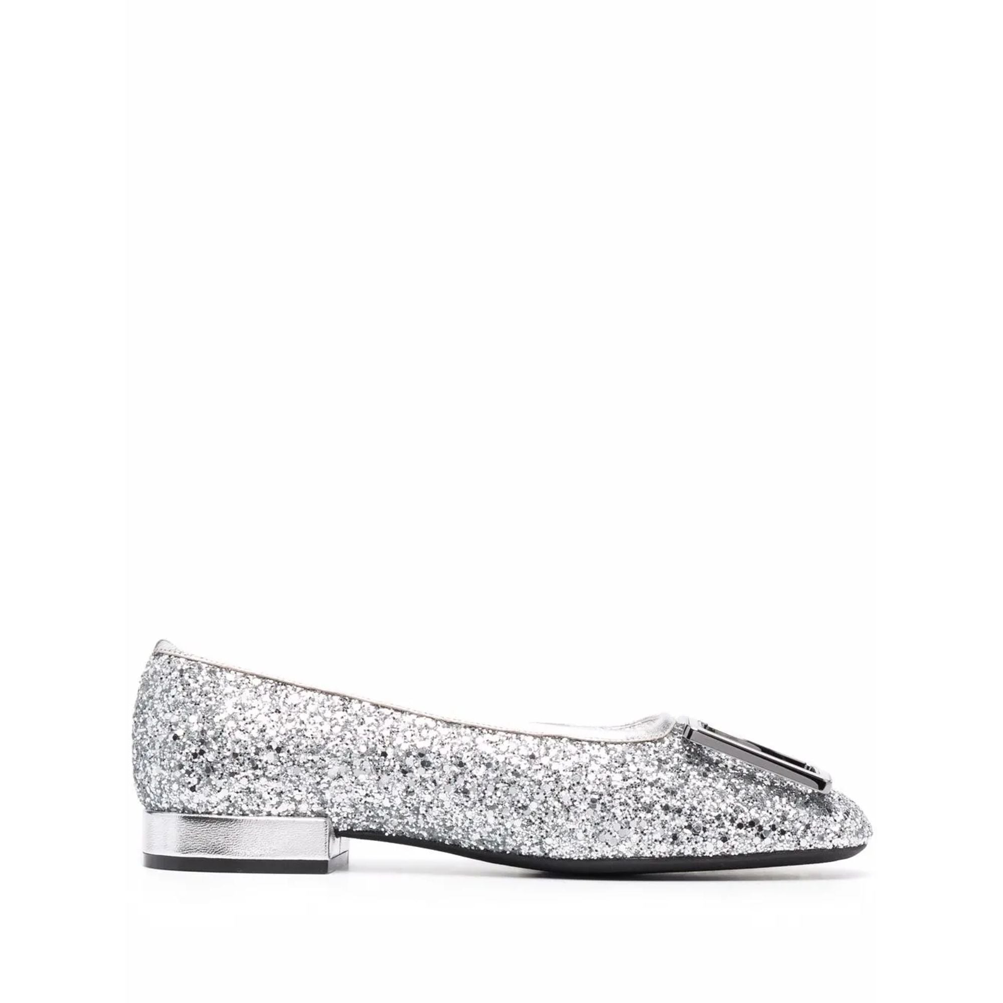 Ferragamo Logo-Plaque Ballerina Shoes