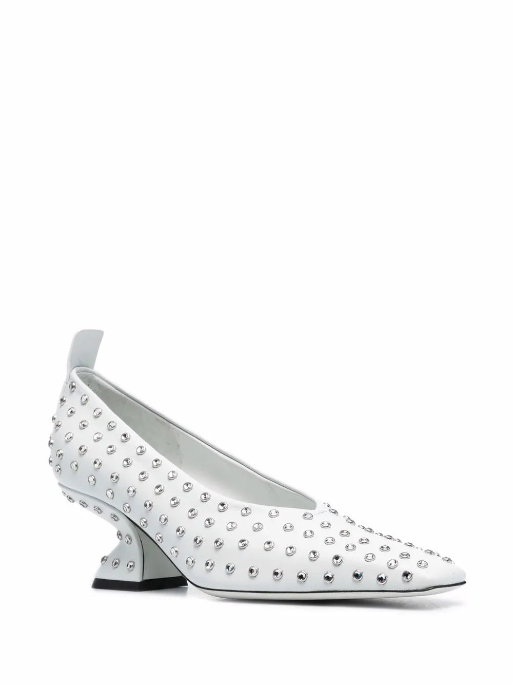 Ferragamo 60Mm F-Heel Rhinestone Pumps