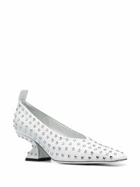 Ferragamo 60Mm F-Heel Rhinestone Pumps
