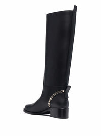 Ferragamo Vara Chain Knee-High Boots