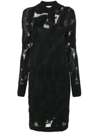 Ferragamo 3D-Knit Semi-Sheer Midi Dress
