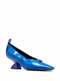 Ferragamo F Heel Leather Pumps