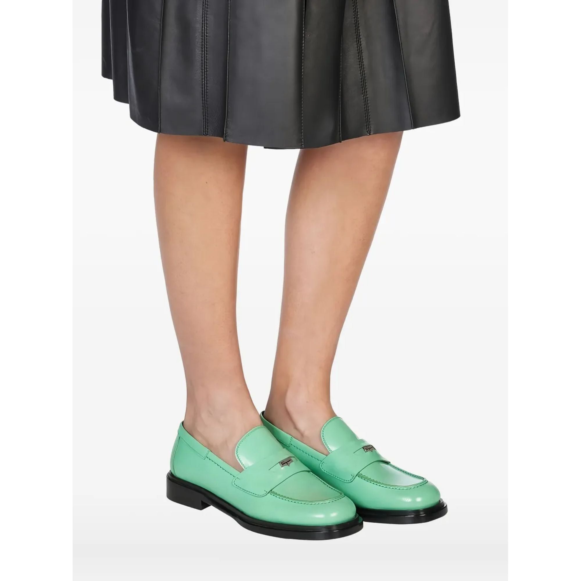 Ferragamo Peny-Strap Leather Loafers