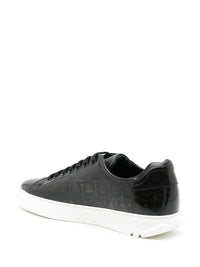 Ferragamo Cube Gancini-Print Sneakers