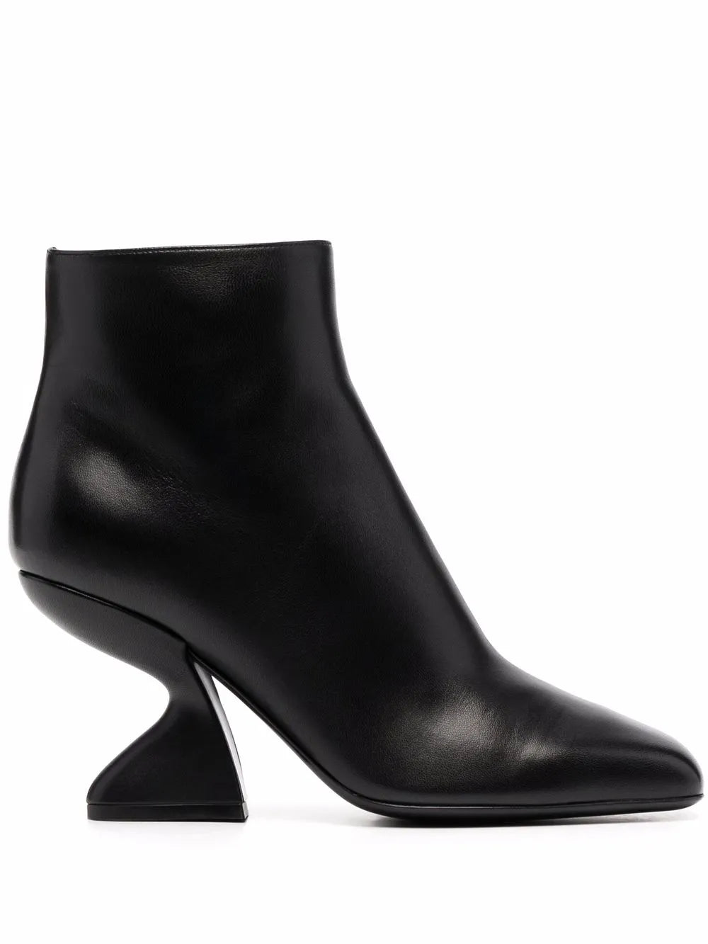 Ferragamo F-Heel Sculpted Ankle Boots