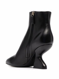 Ferragamo F-Heel Sculpted Ankle Boots