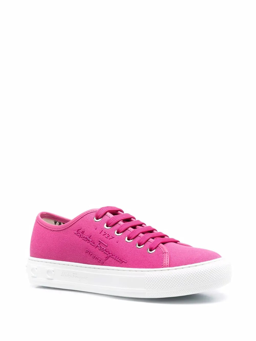Ferragamo Logo-Embossed Low-Top Sneakers