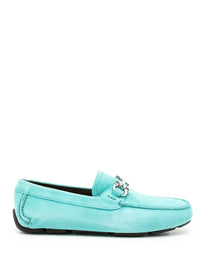 Ferragamo Gancini Leather Loafers
