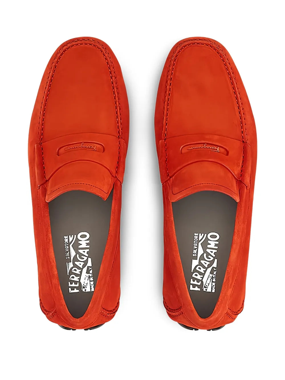 Ferragamo Suede Leather Loafers