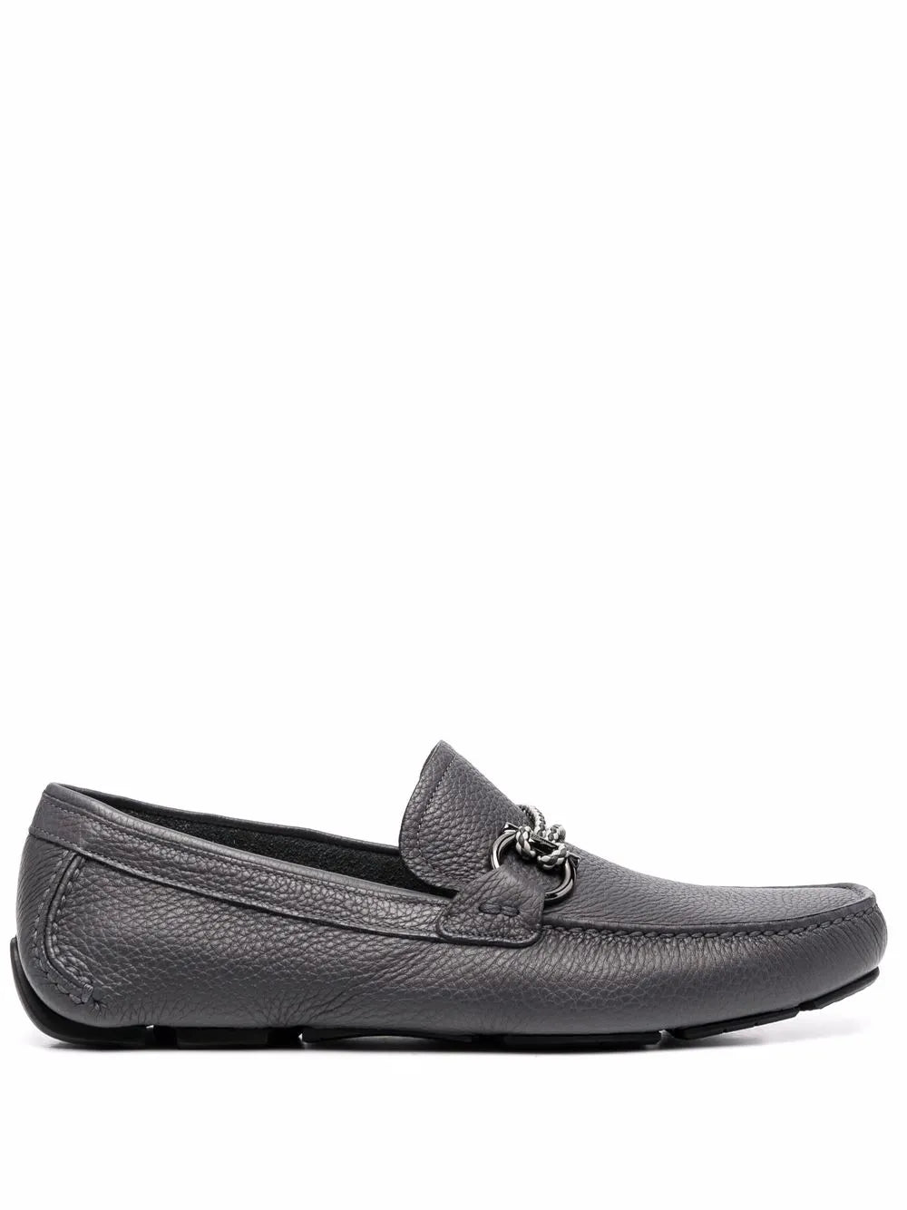Ferragamo Gancini Pebbled Driving Shoes